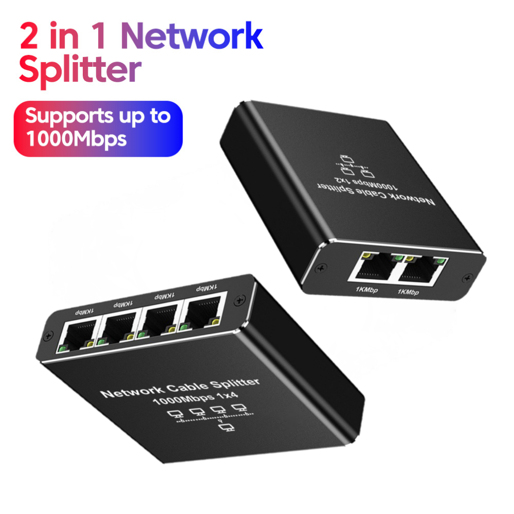 Lan Cable Gaming - 1000Mbps Gigabit 1 to 2 RJ45