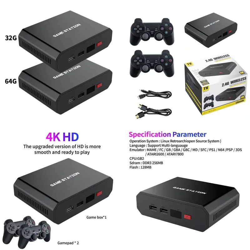 Gaming Console Free - M8plus HD Video Game Console Box