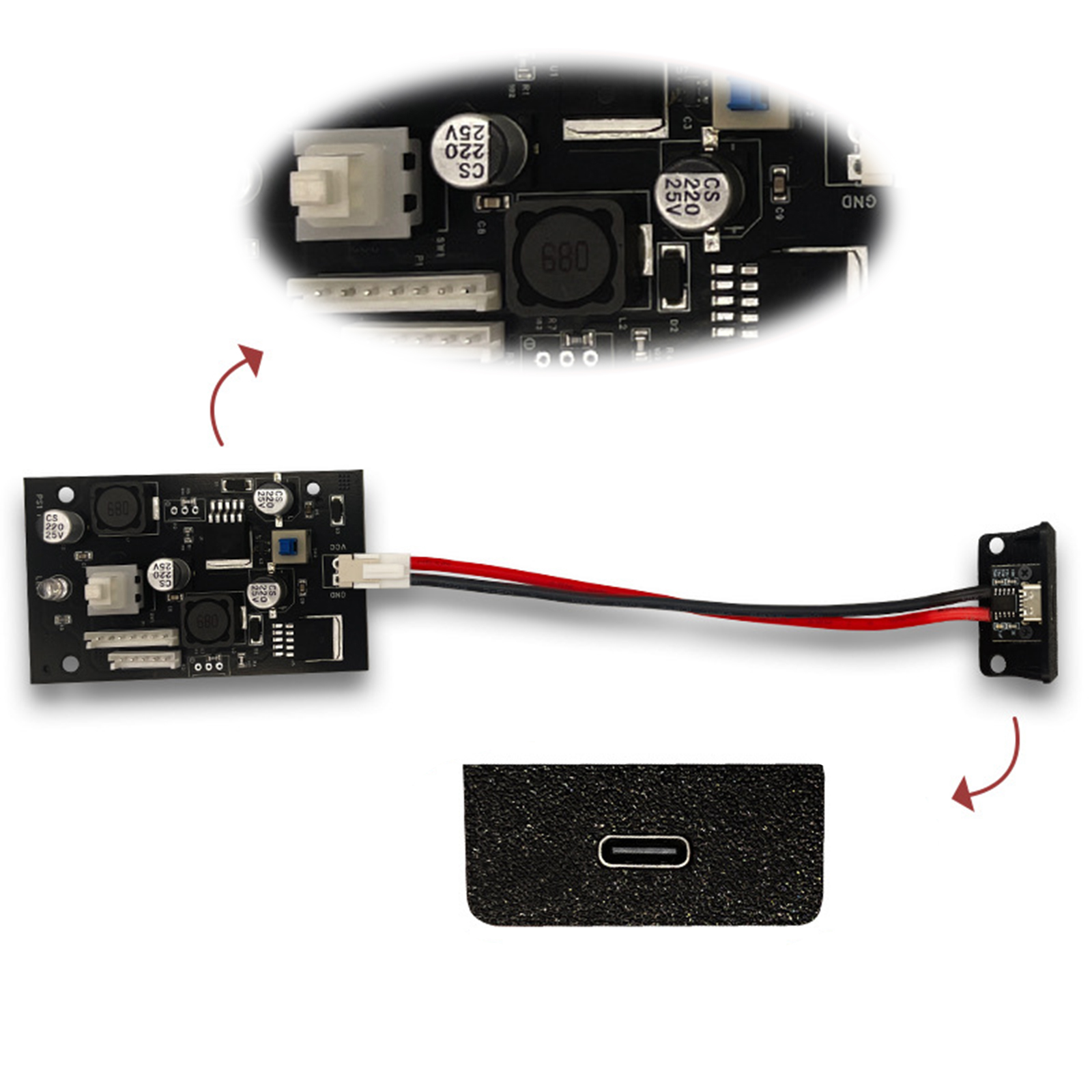Console Gaming Steam - Connector Replacement Power Board for Playstation