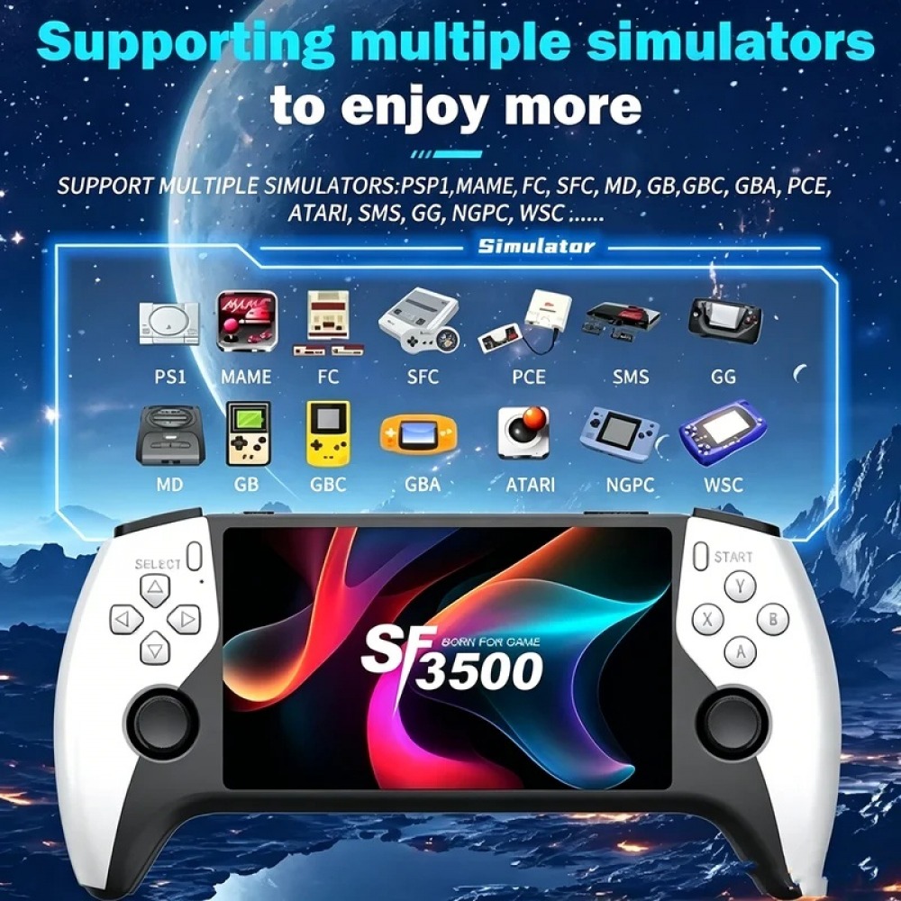 Gaming Console Free - SF3500 5 inch Handheld Game Console