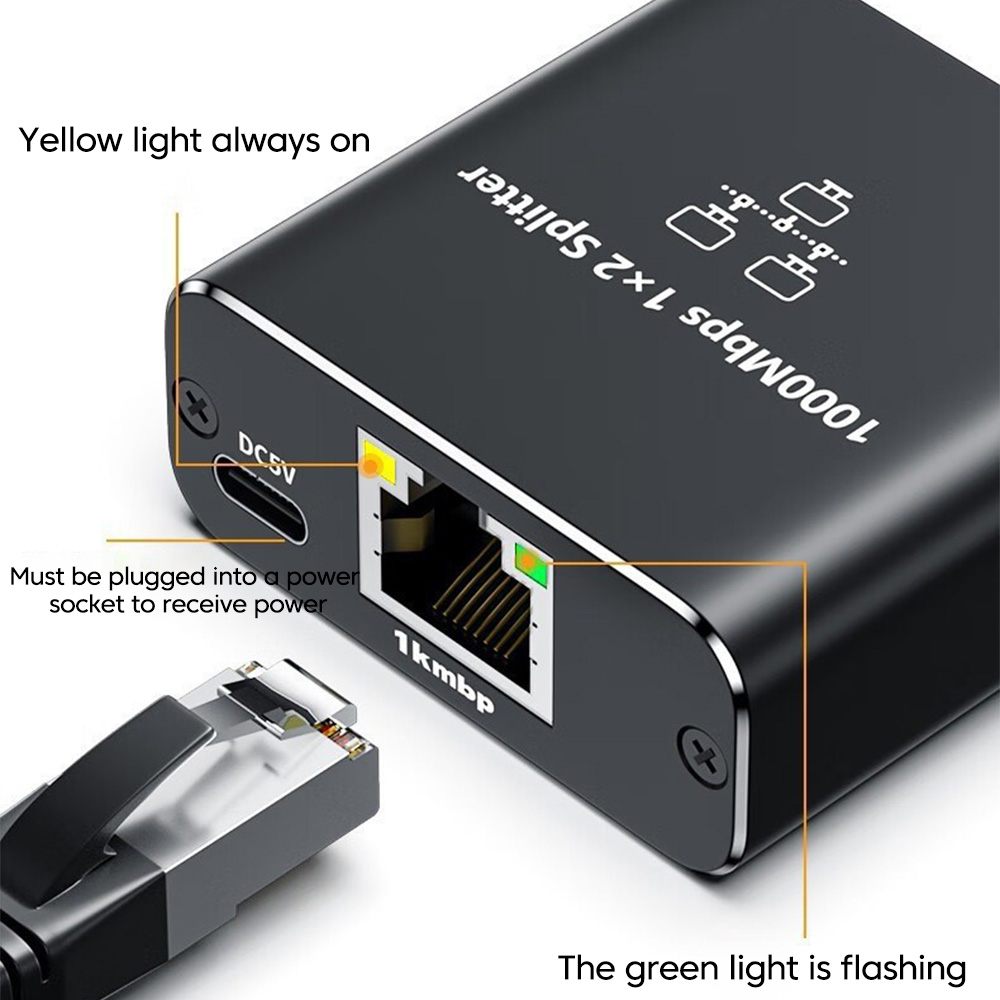 1000Mbps Gigabit 1 to 2 RJ45 E - Lan Cable Gaming review and price
