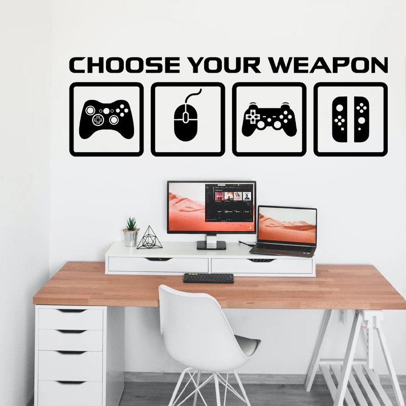 Video Game Decor Wall Decal  C - Gaming Console Wallpaper review and price