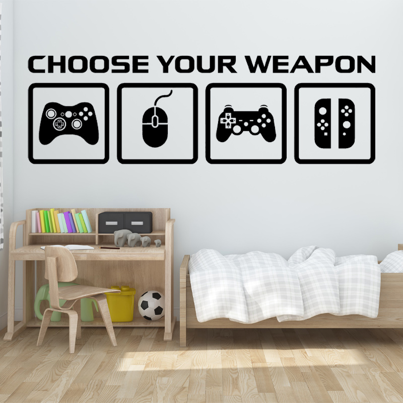 Video Game Decor Wall Decal  C - Gaming Console Wallpaper review and price
