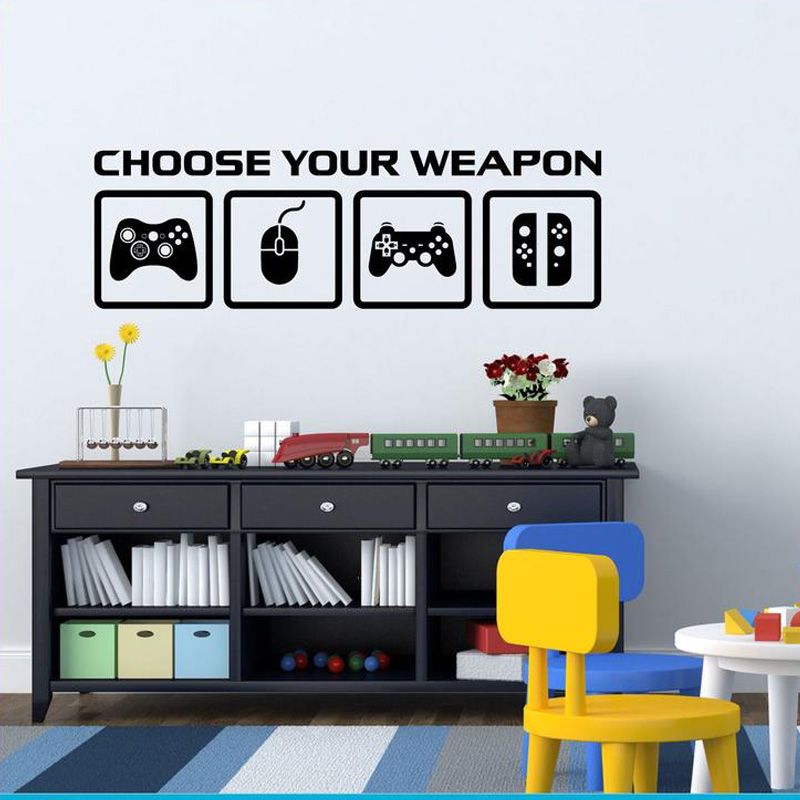 Video Game Decor Wall Decal  C - Gaming Console Wallpaper review and price