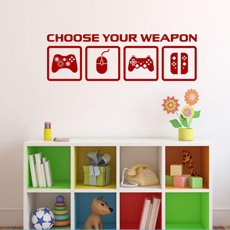 Video Game Decor Wall Decal  C - Gaming Console Wallpaper review and price